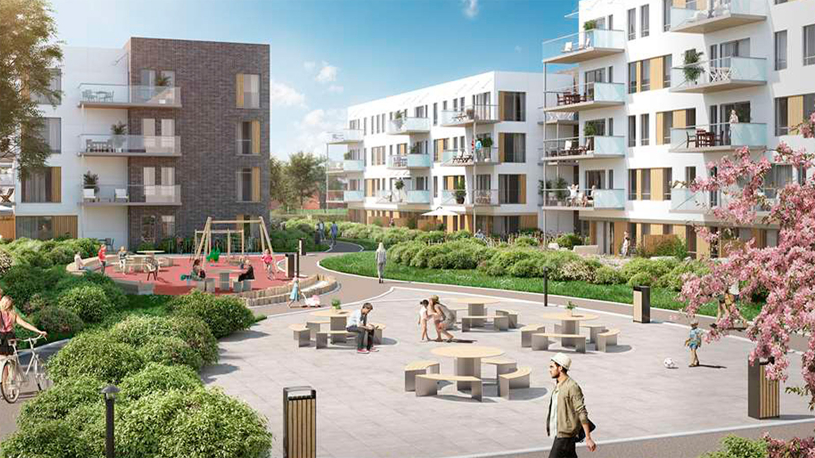 Foto: Selvaag Bolig, Lade Allé Trondheim, 2020