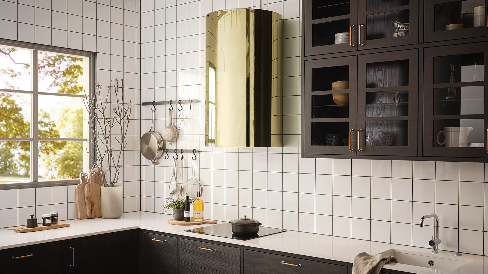 RørosHetta Luna Sense i børstet messing og spesialhøyde